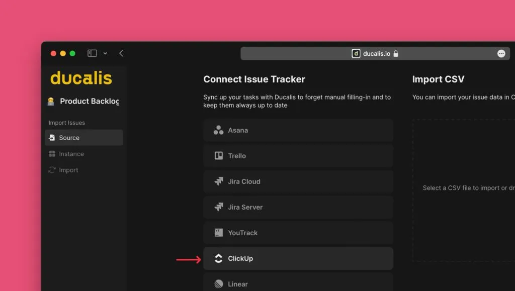 Выбор таск-трекера с выделенным ClickUp
