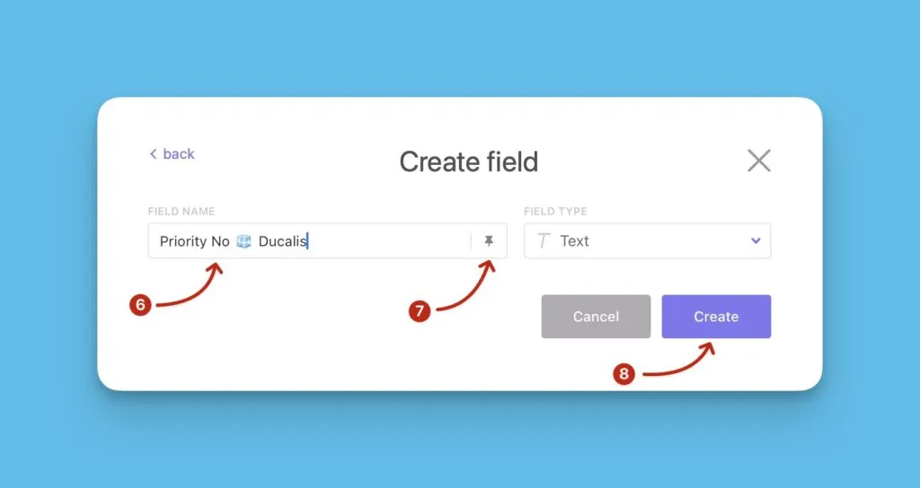 Создание кастомного поля с вставленным названием