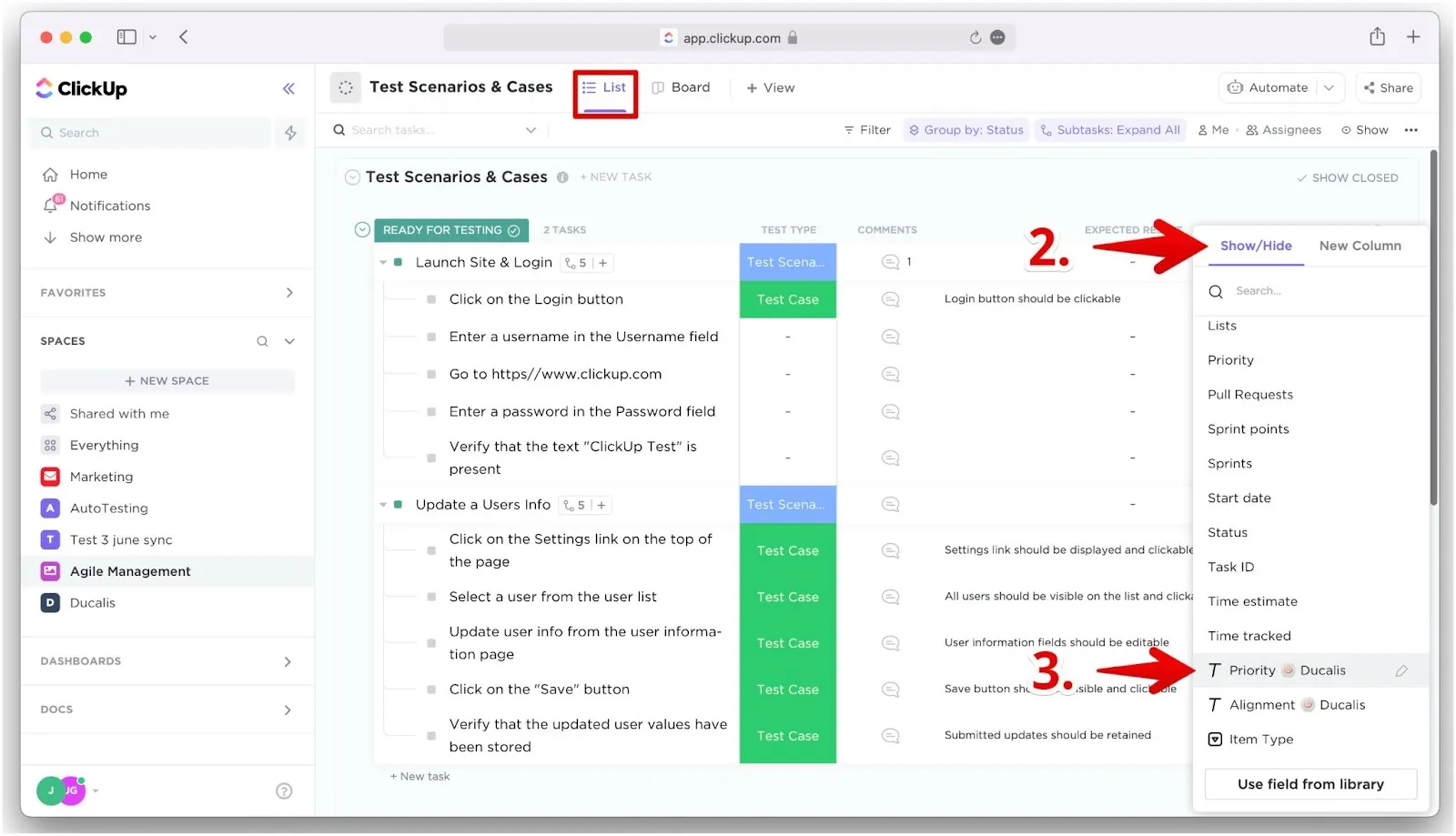 Добавление поля Priority в представление списка