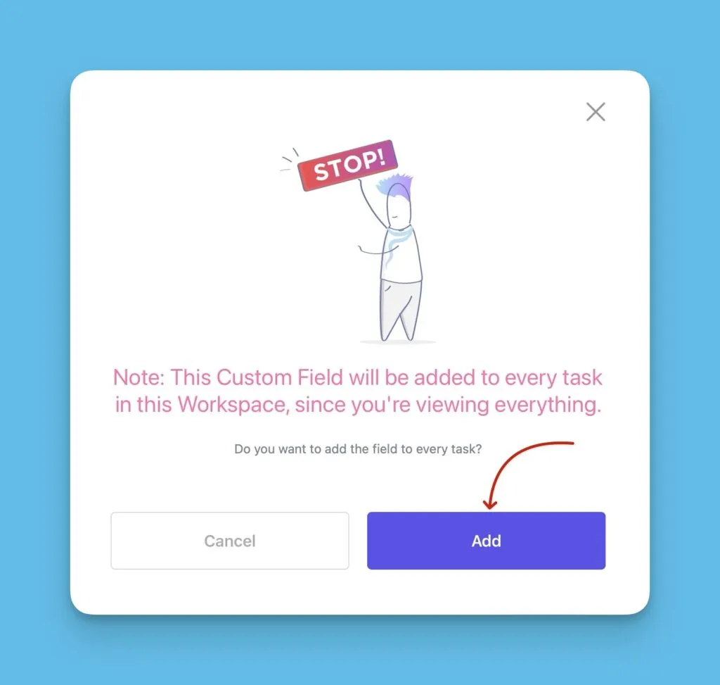 Опция добавления ко всем задачам