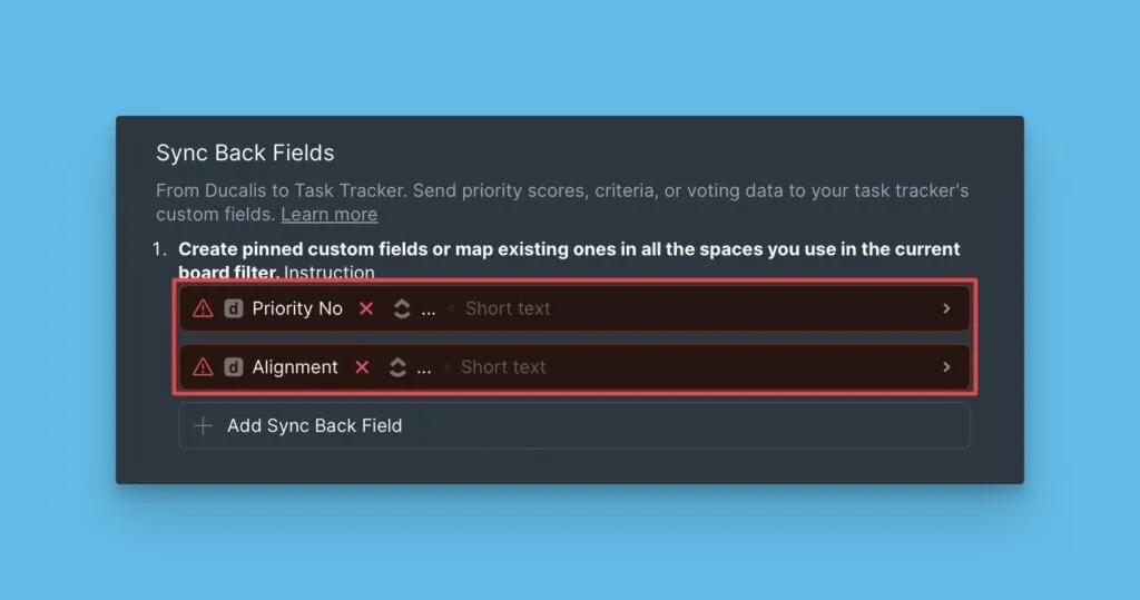 Стандартные стандартные поля