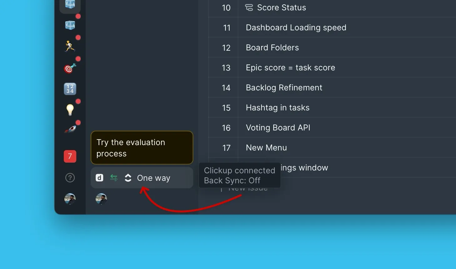 Расположение настроек синка