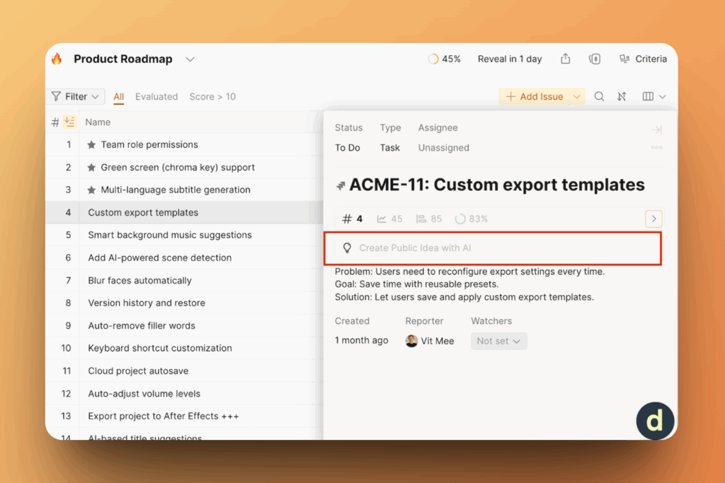 AI-ассистент преобразует Задачи в Идеи