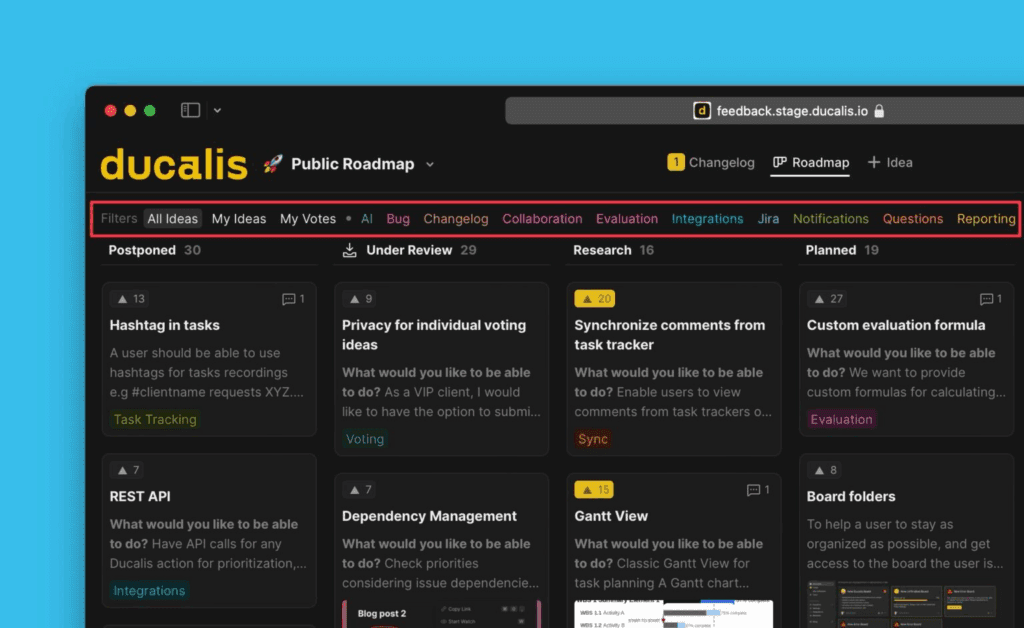 Настройка фильтров