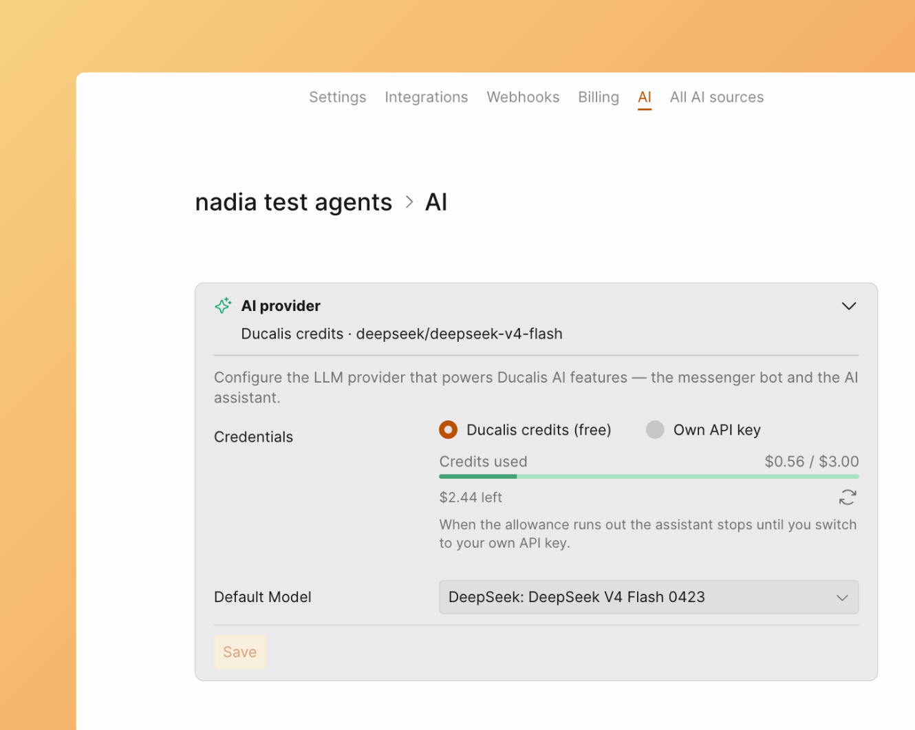 Бесплатные кредиты для AI-ассистента