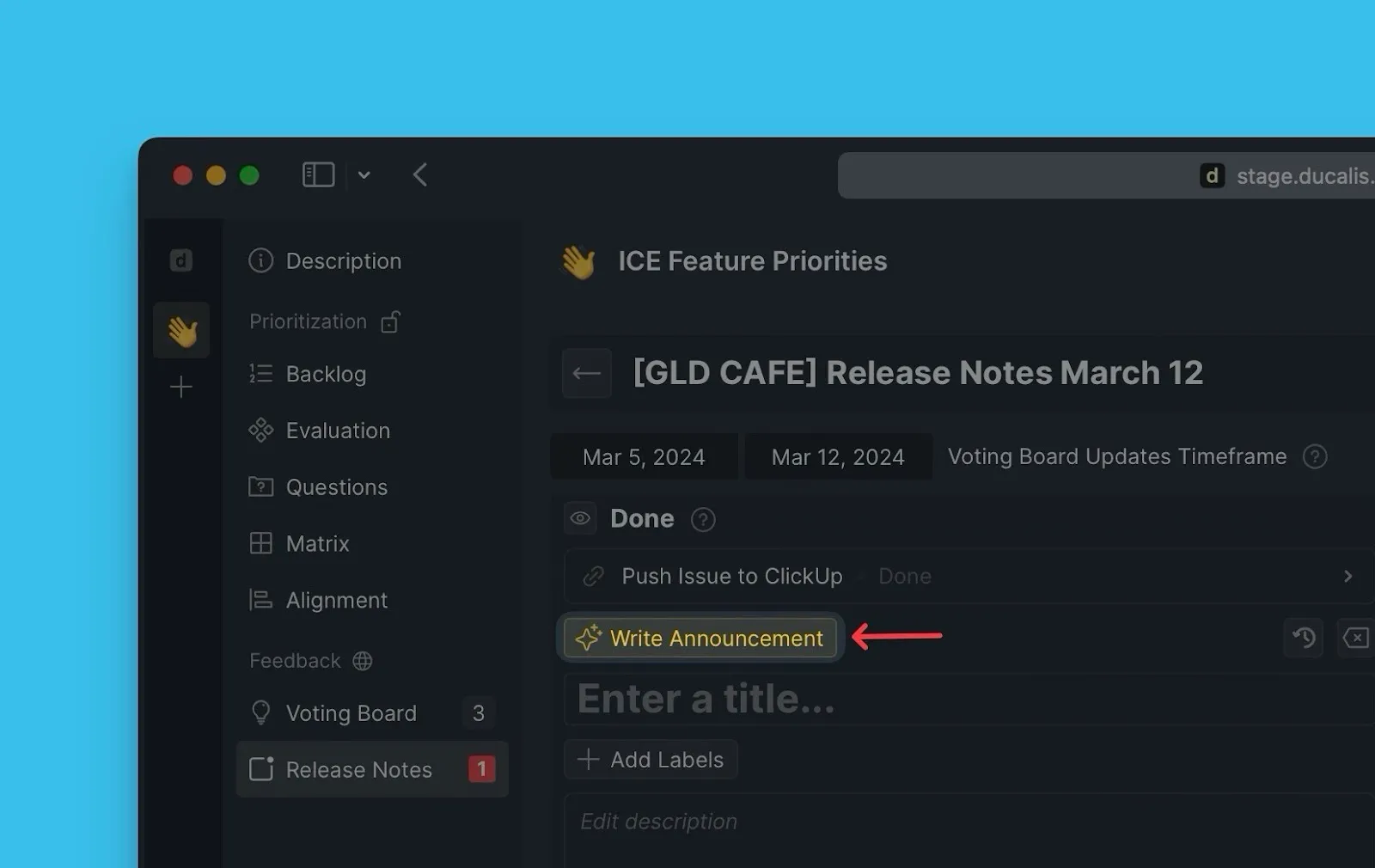 Генерация анонса для Идеи
