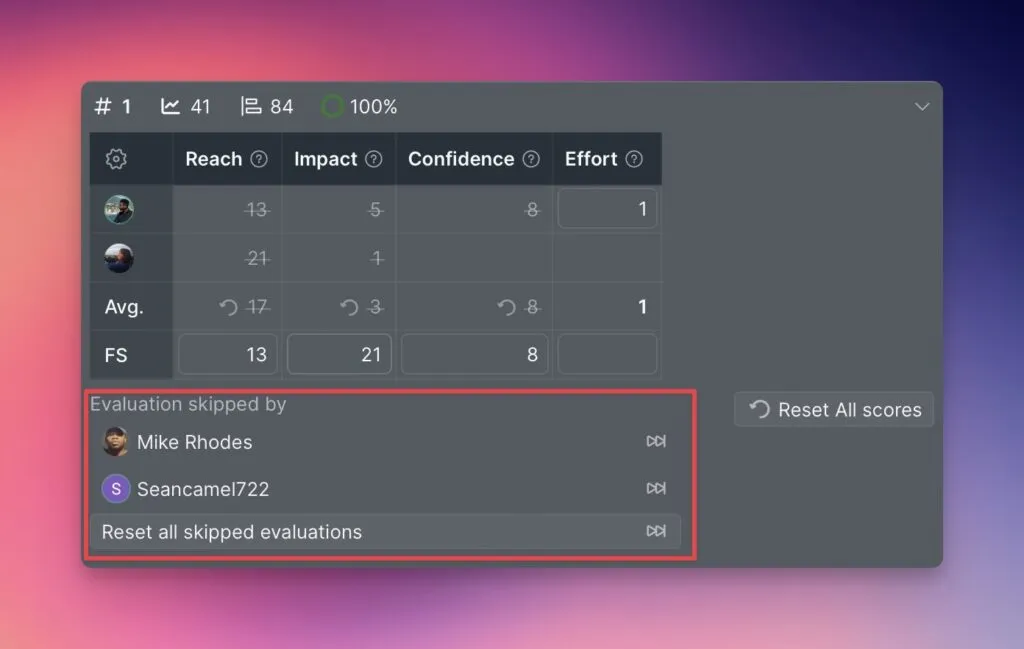 Кнопка Undo skip для пропущенных Задач