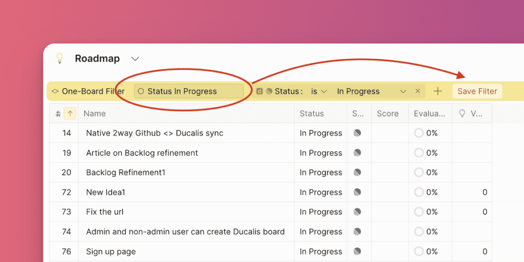 Диалог сохранения фильтра с полем для названия