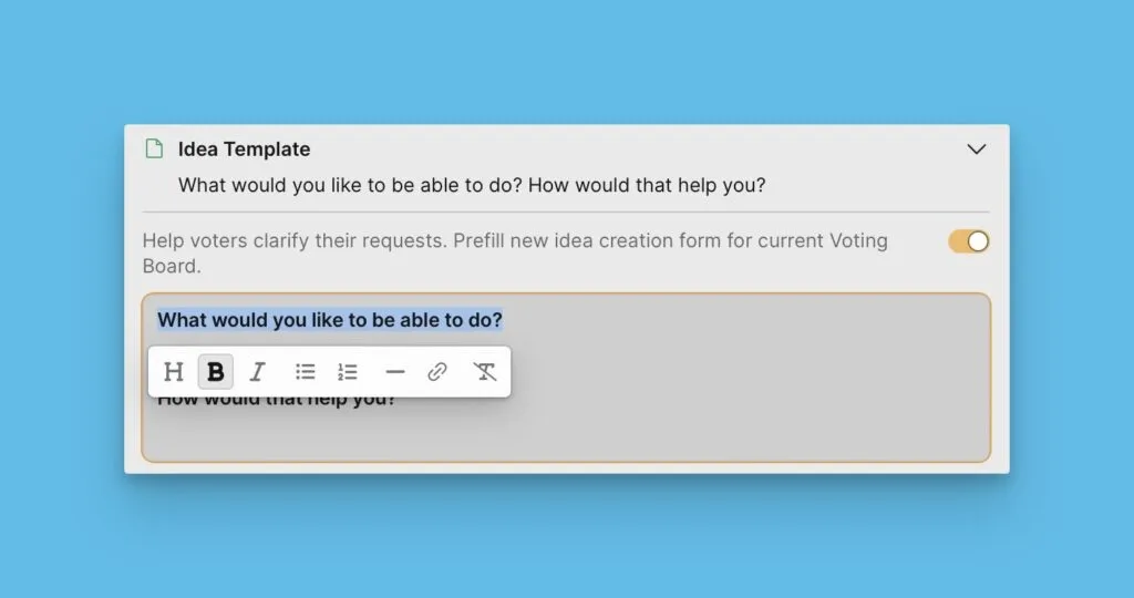 Редактор шаблона