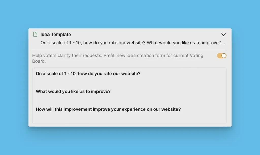 Пример шаблона отзывов о сайте