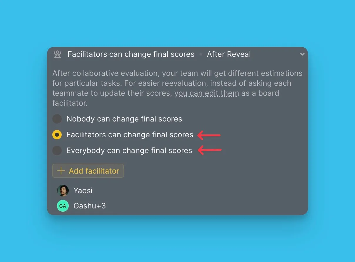 Права на редактирование Финальной оценки