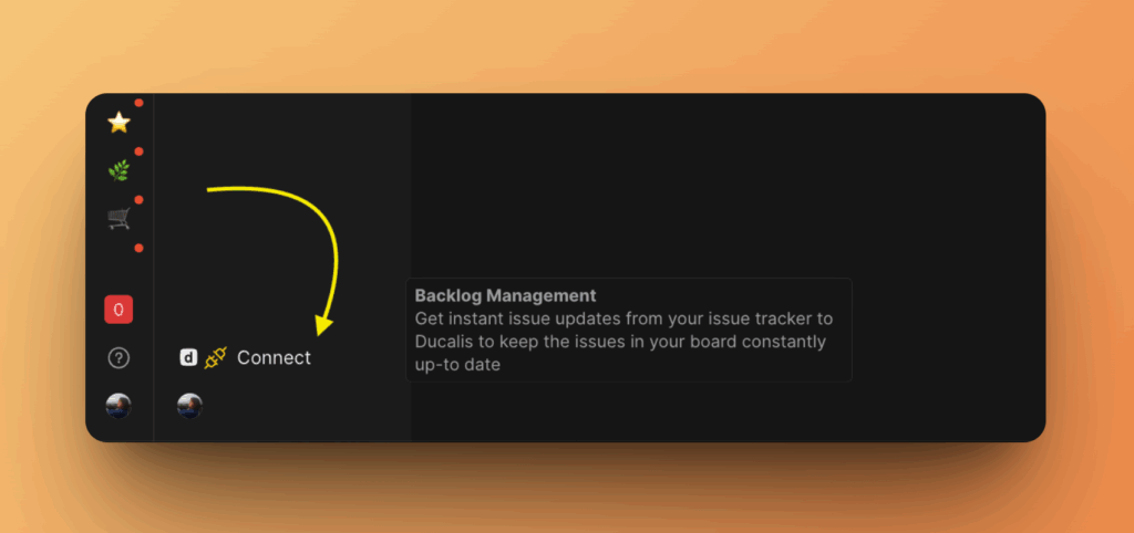 Расположение кнопки Connect