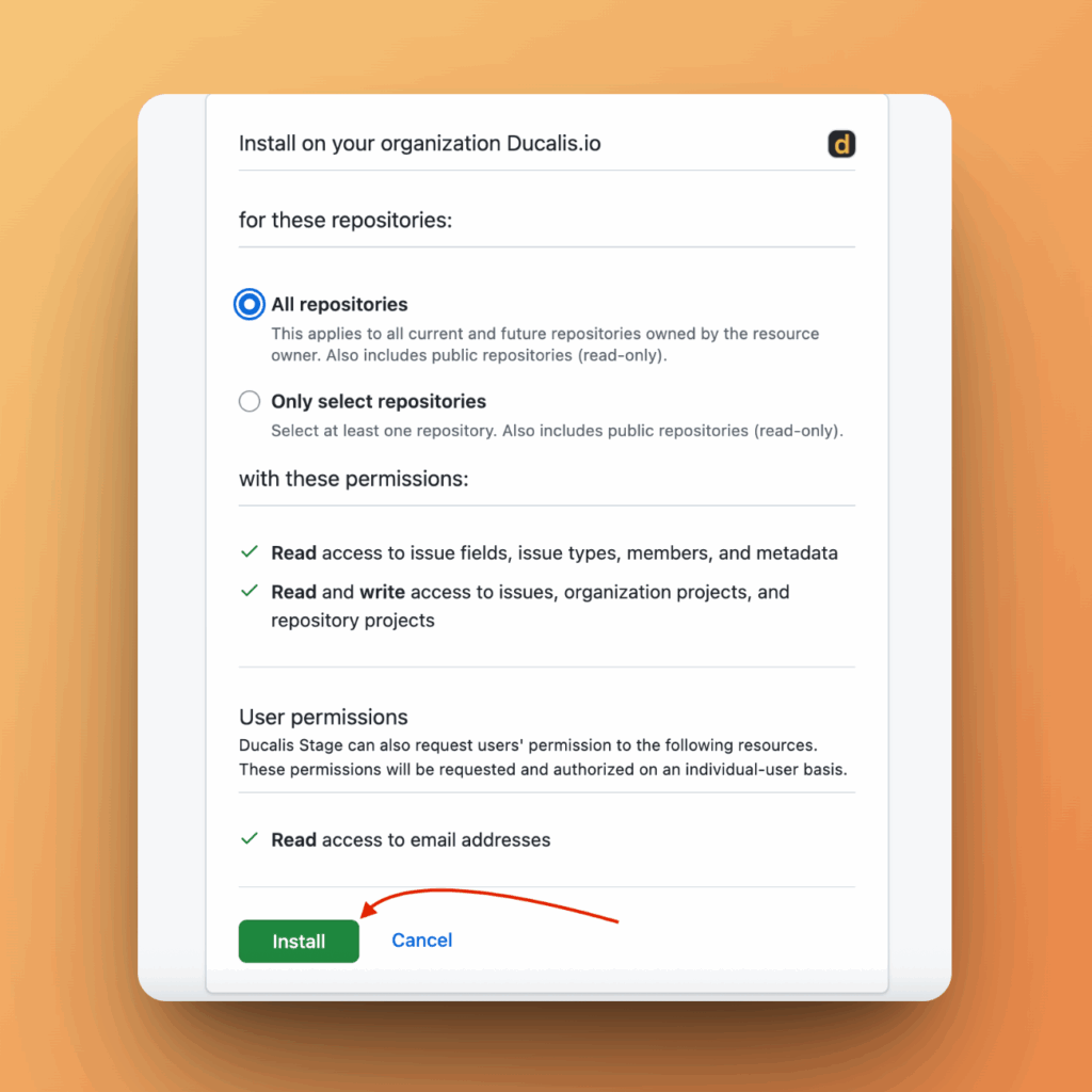Подтверждение установки