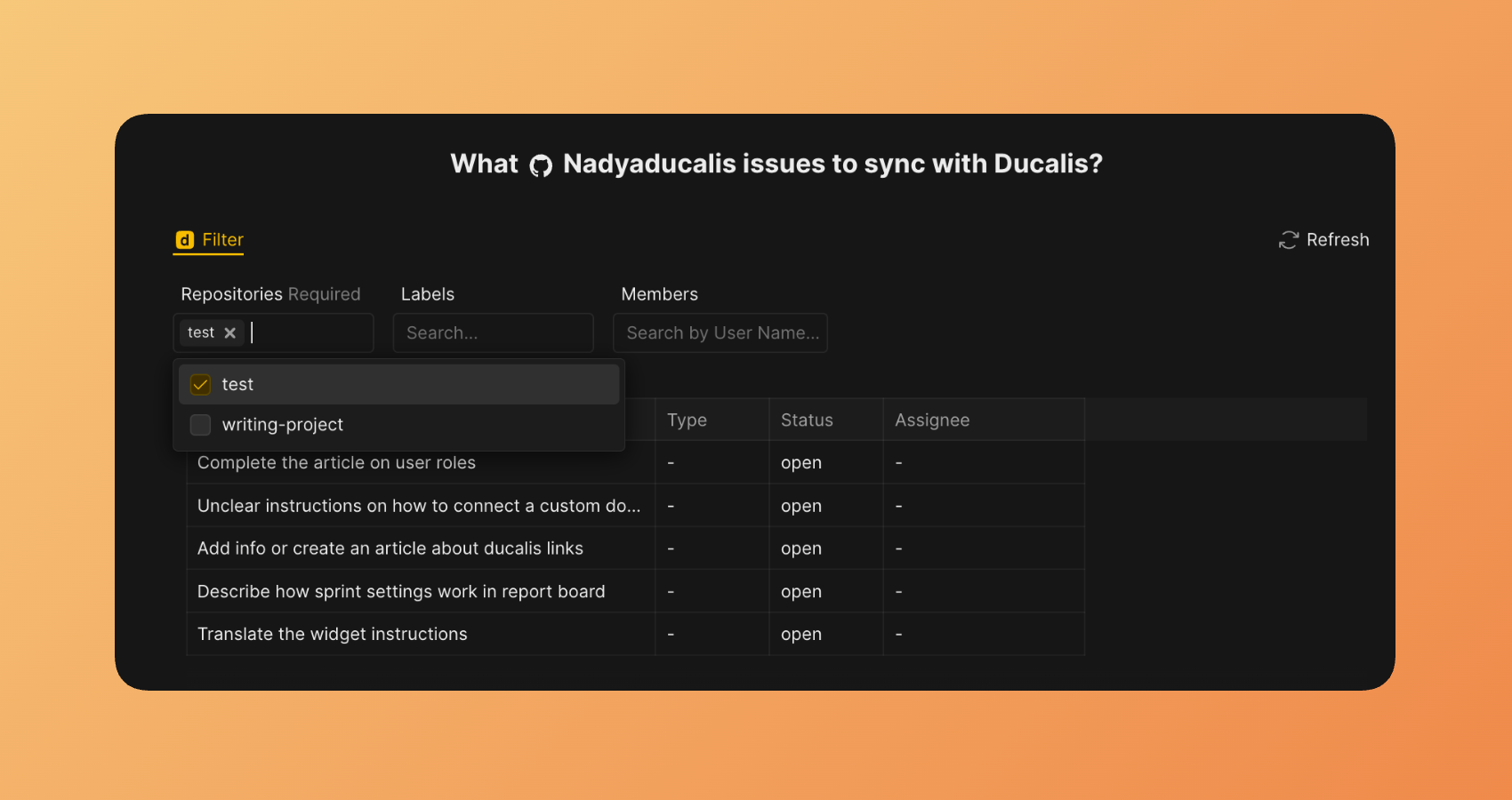 Опции фильтрации задач