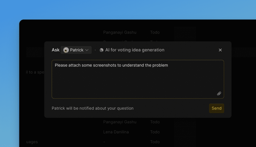 Текстовое поле вопроса
