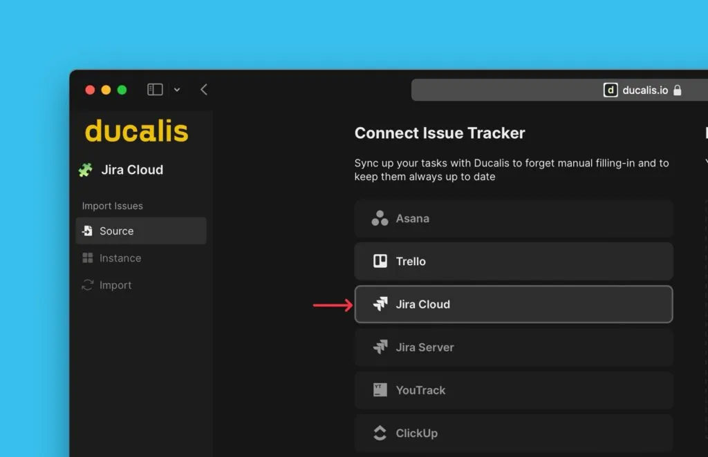 Выбор Jira Cloud
