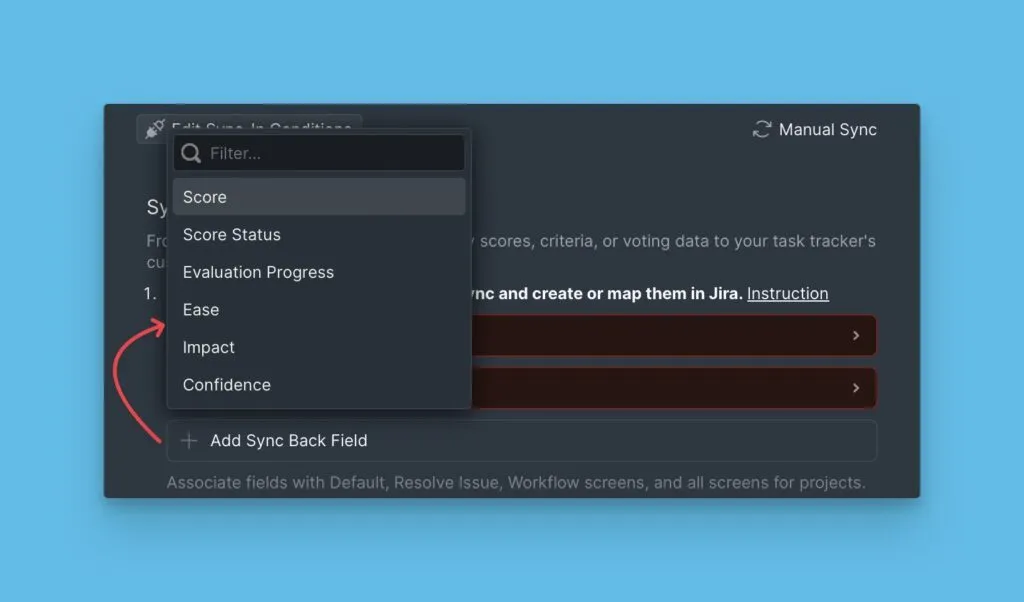 Добавление нового поля для синхронизации