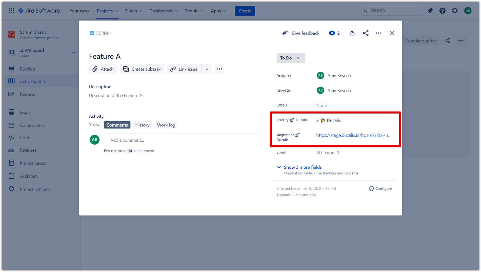Ссылки на ранжирование и согласованность в задаче Jira