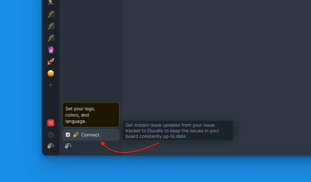 Расположение кнопки Connect на доске