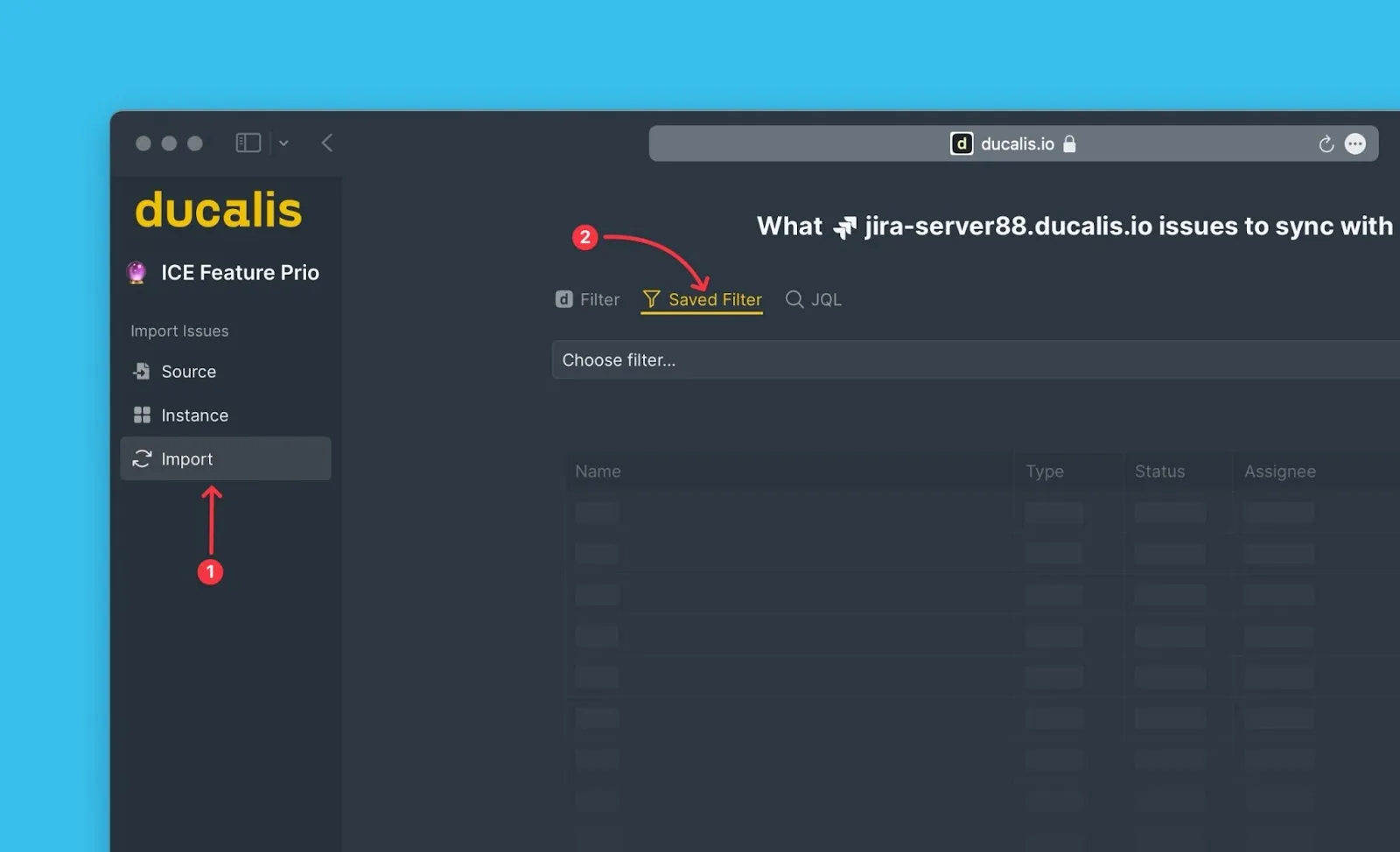 Опция сохранённых фильтров