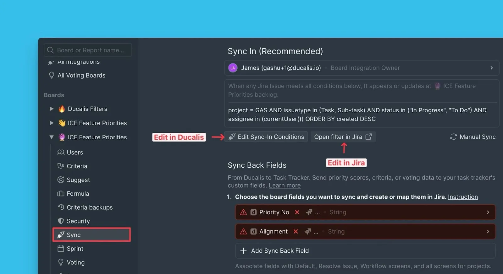 Кнопка открытия фильтра в Jira