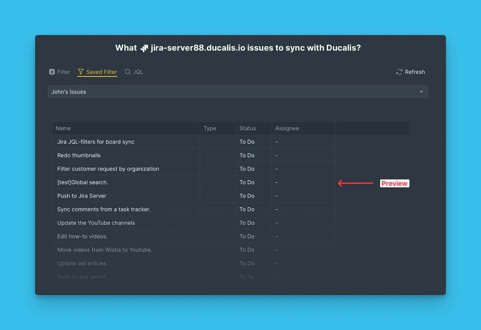 Превью задач