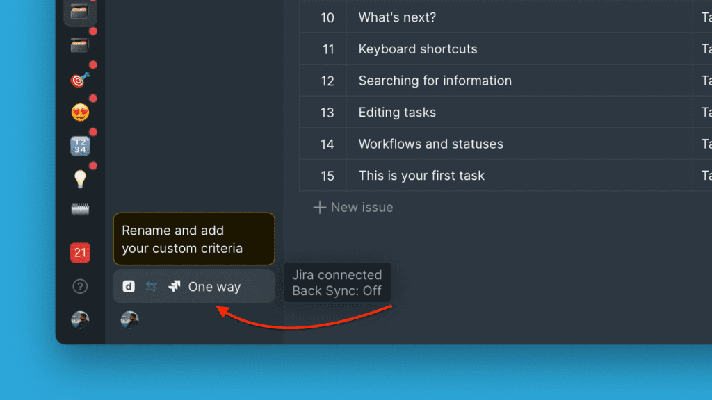 Доступ к настройкам синка