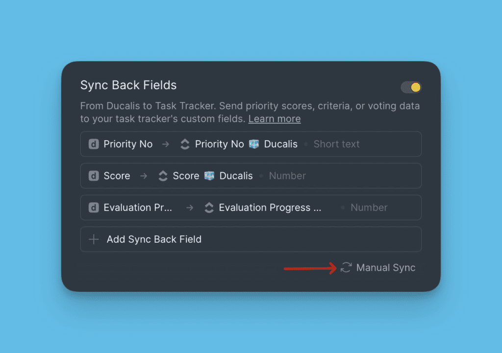 Кнопка ручного синка