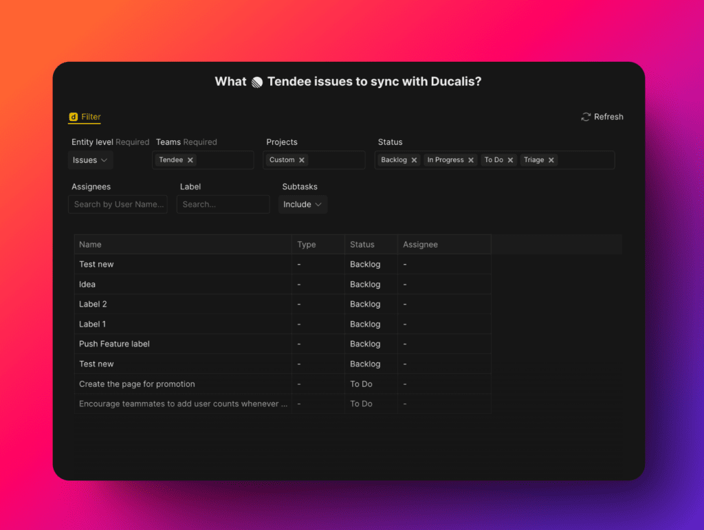Применение фильтров задач
