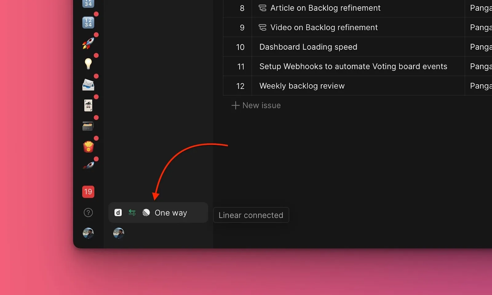 Настройки синка
