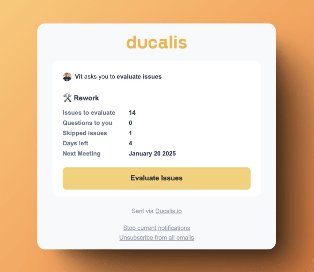 Уведомление личного пинга