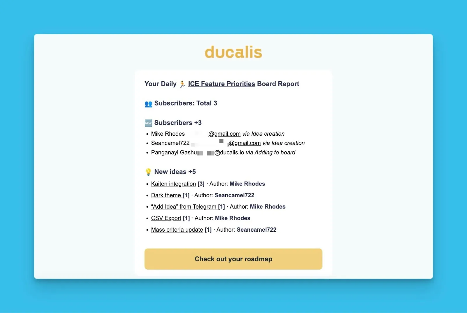 Пример email-дайджеста