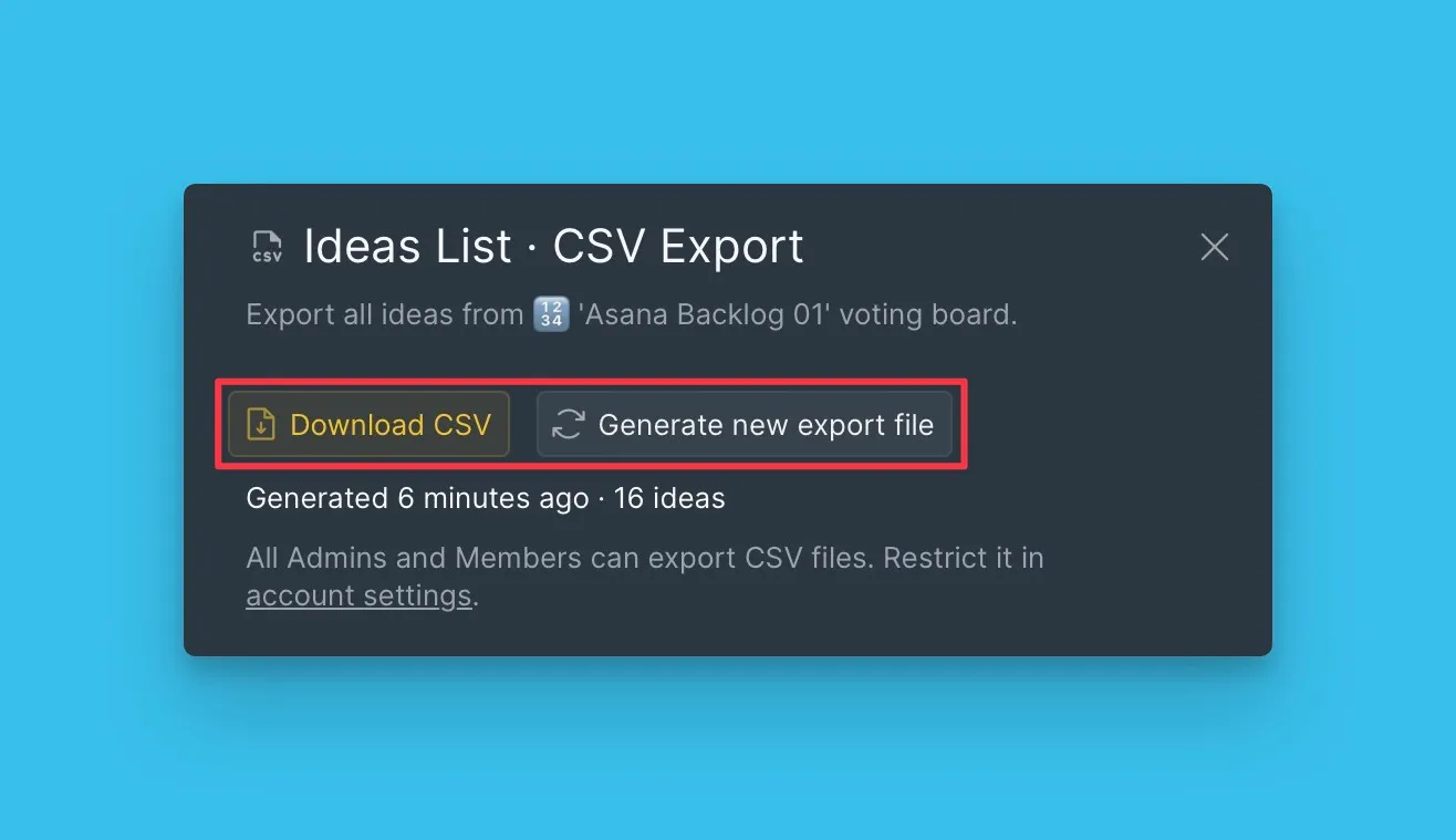 Сгенерировать или скачать CSV-файл