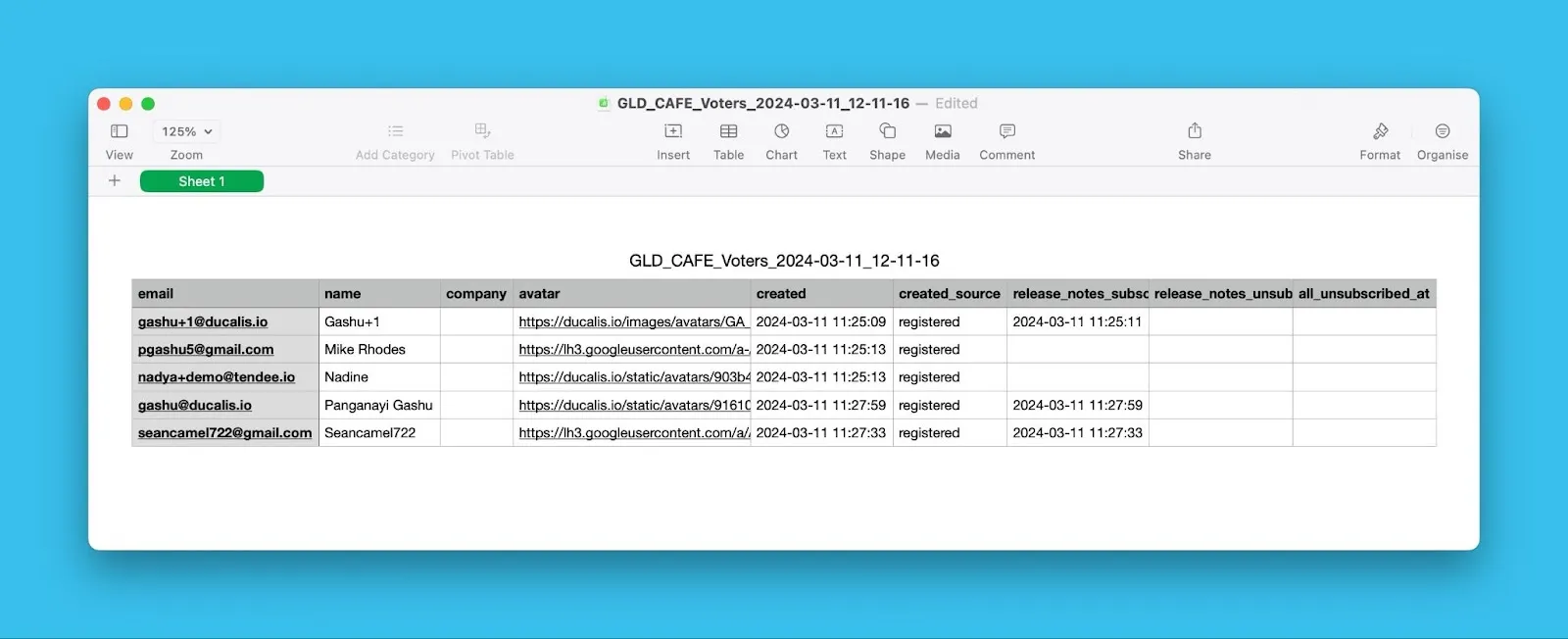 Пример CSV-файла с данными Голосующих
