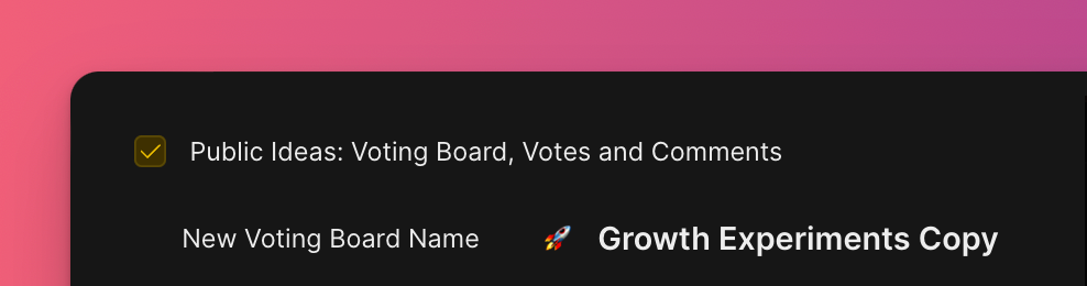 Опции дублирования Доски идей