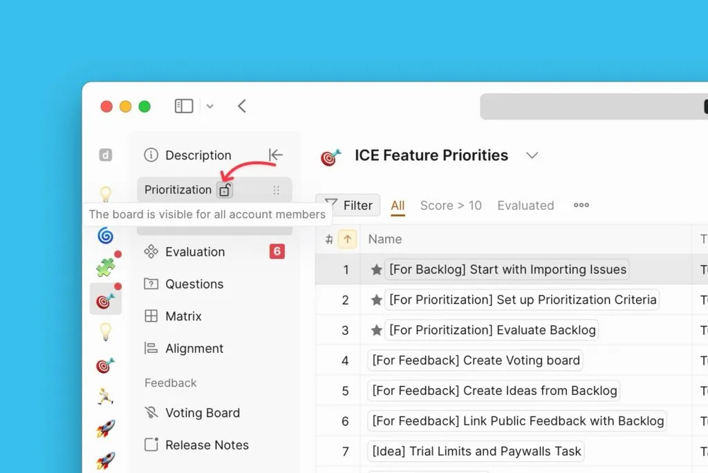 Иконка замка в боковой панели