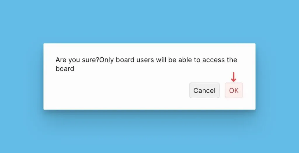 Подтверждение изменения приватности