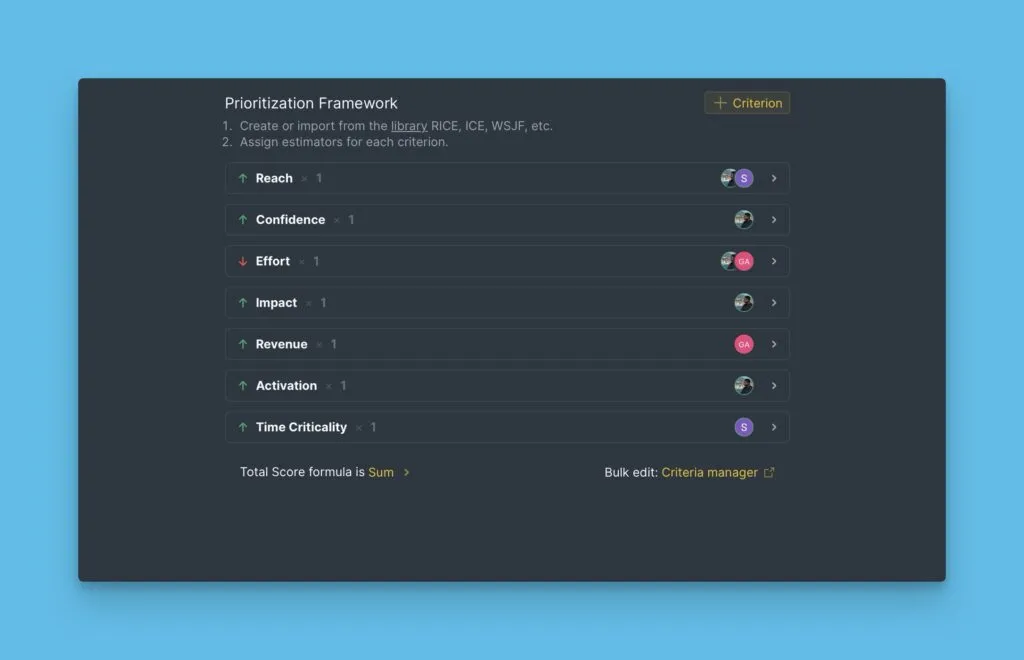 Добавление кастомных критериев во фреймворк RICE