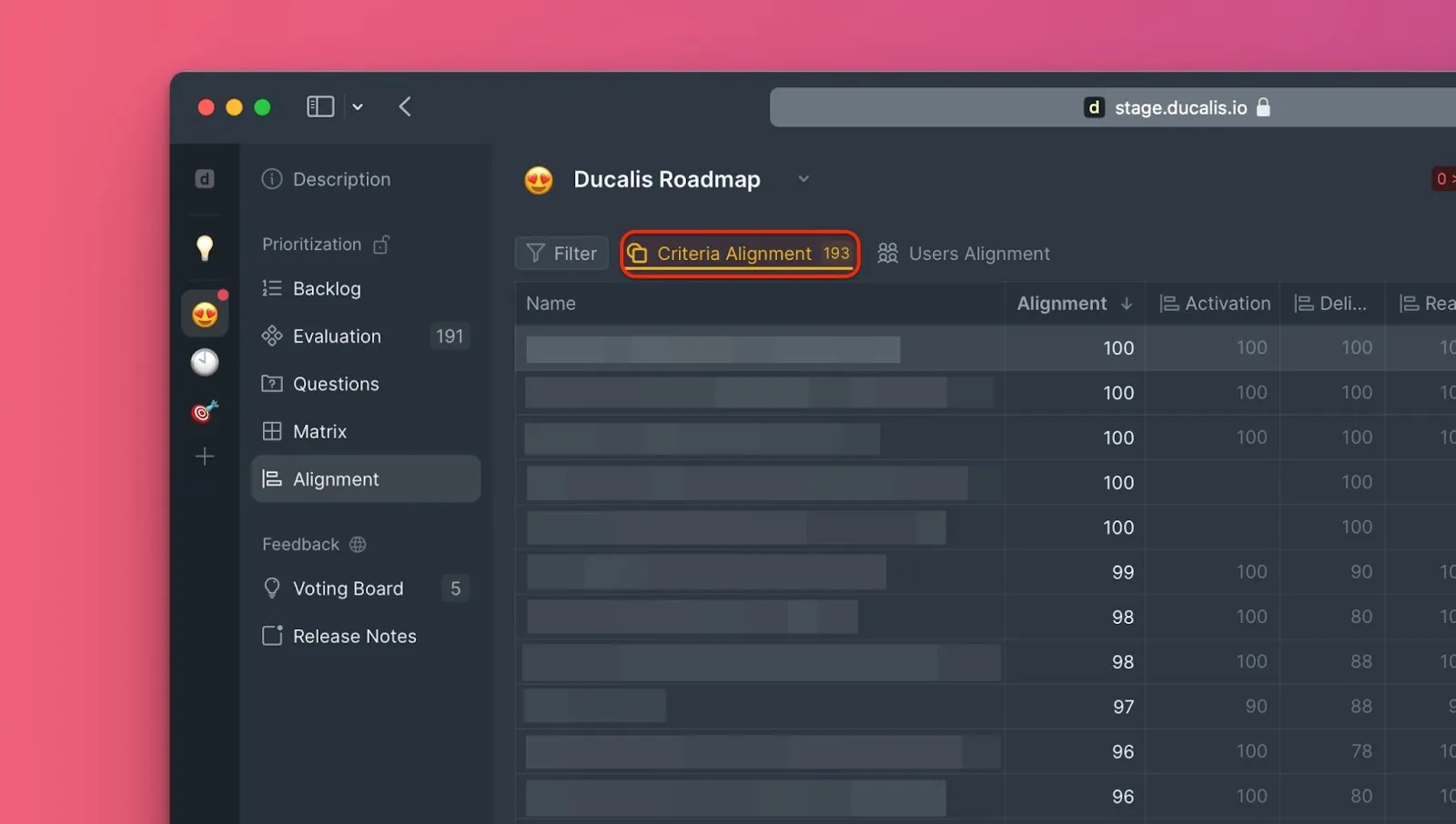 Расположение кнопки Согласованность критериев