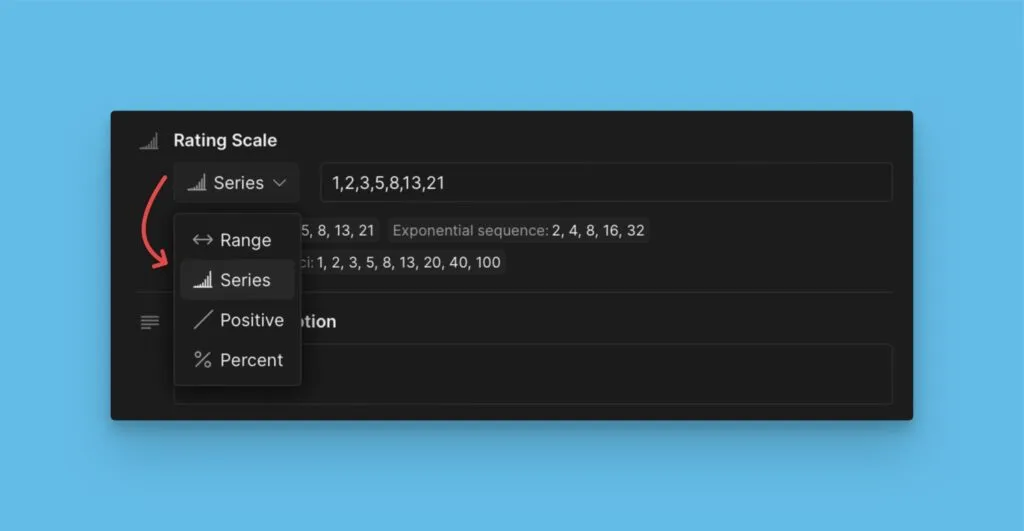 Опции методов оценки