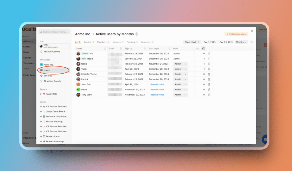 Интерфейс назначения фасилитатора критерия