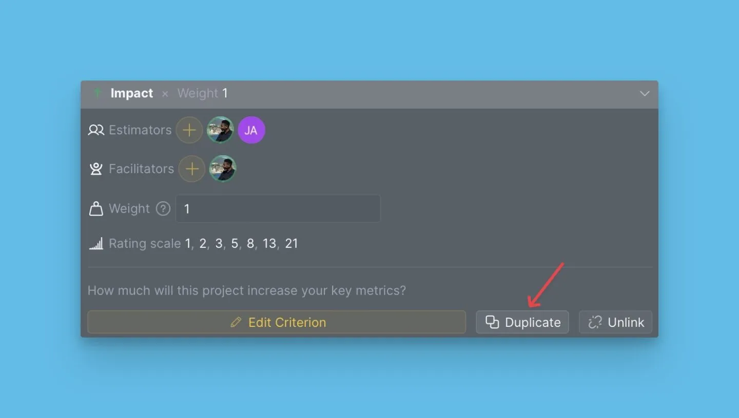 Кнопка дублирования