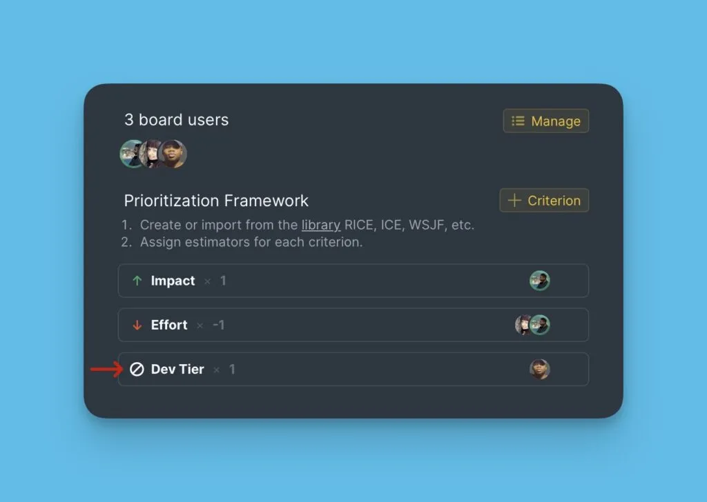 Игнорируемый Критерий в системе оценки