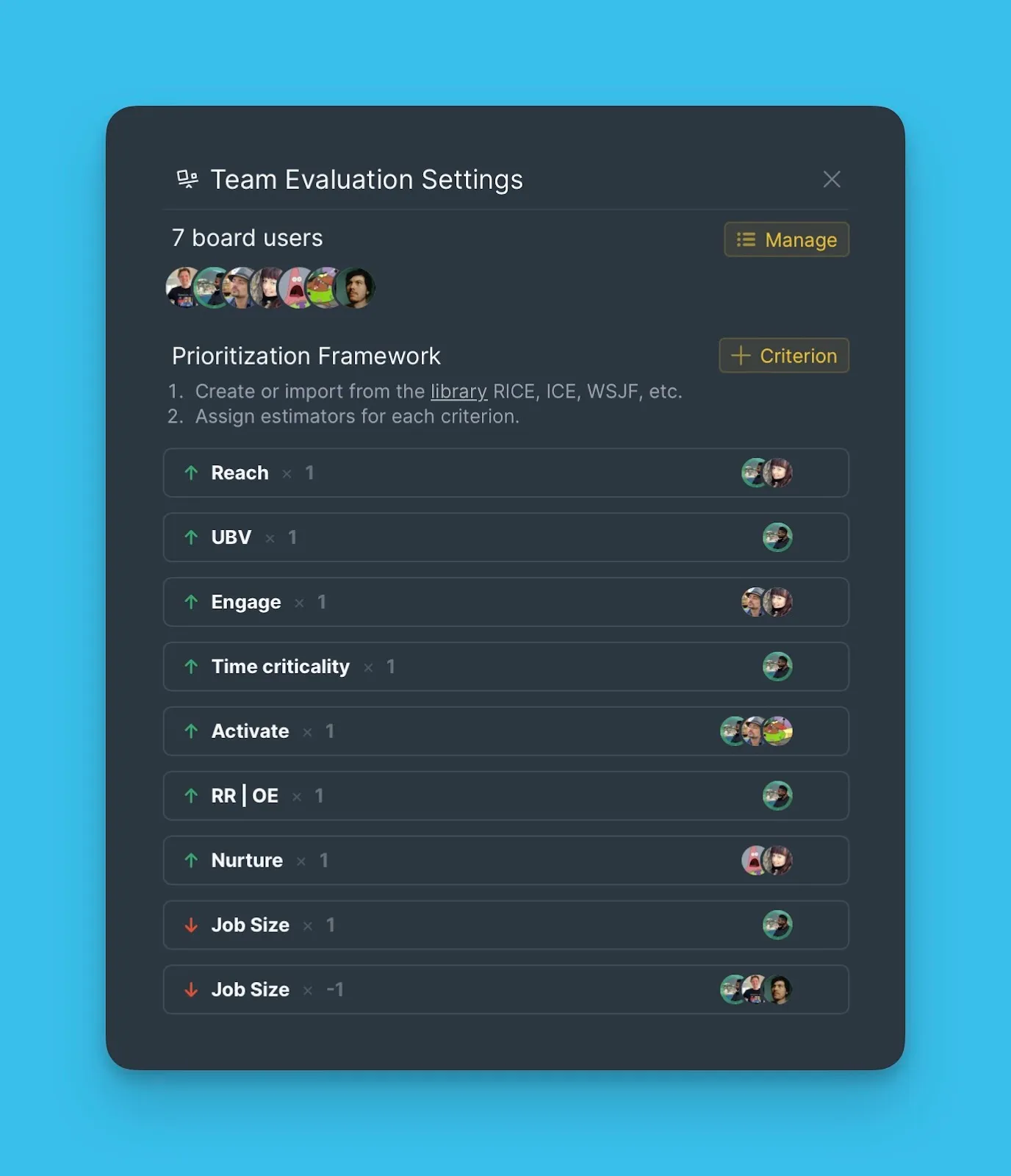 Доска с применённым шаблоном