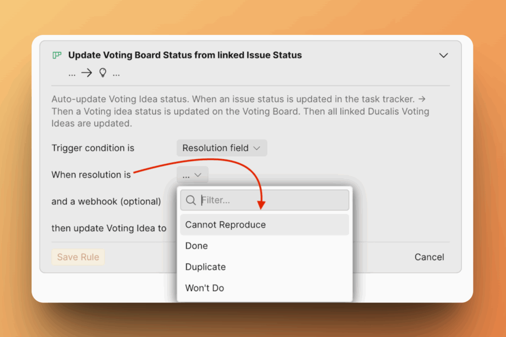 Настройка поля Resolution