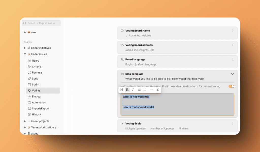Включение переключателя шаблона с шаблоном по умолчанию