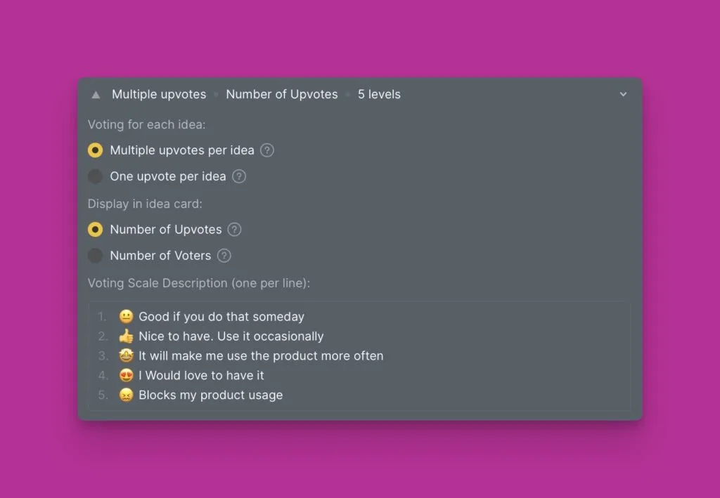 Варианты отображения Доски идей