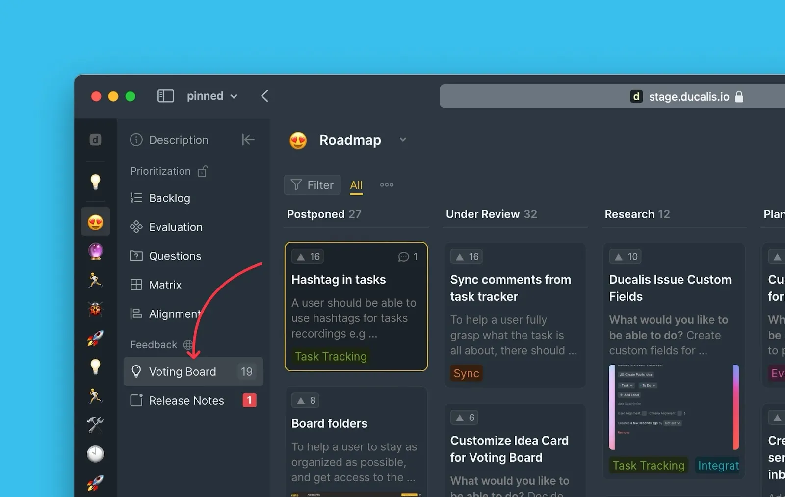Доступ к админской панели Доски идей