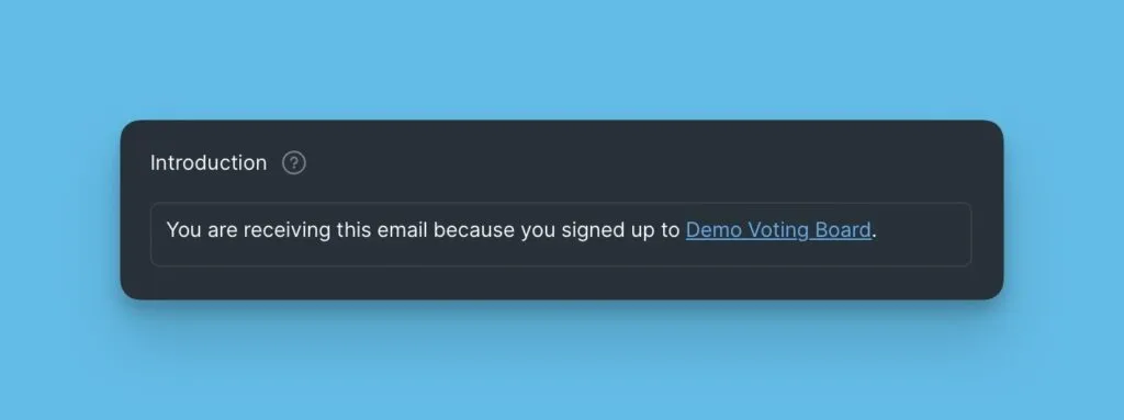 Поле введения
