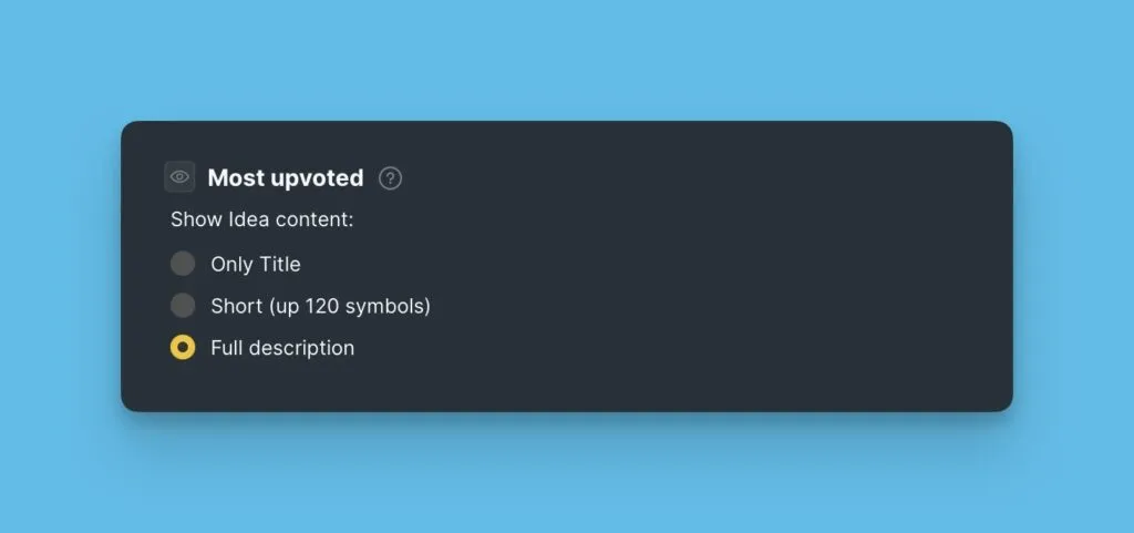 Отображение полного описания
